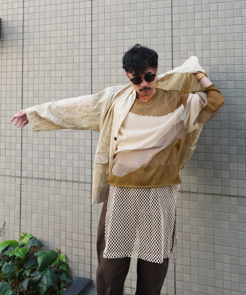 H163 / 着用サイズ:S キャメル 着用アウター:217613 着用インナー:217732 着用ボトムス: