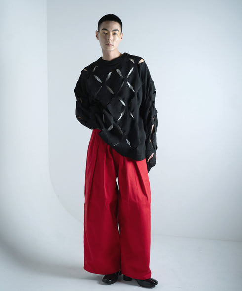 H178 / 着用サイズ: L*レッド ニット:217629 インナー:217749