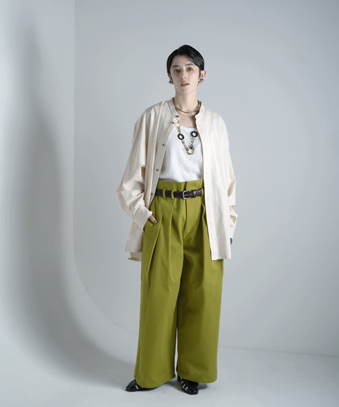 H167 / 着用サイズ: M*グリーン シャツ:217645 インナー:217749