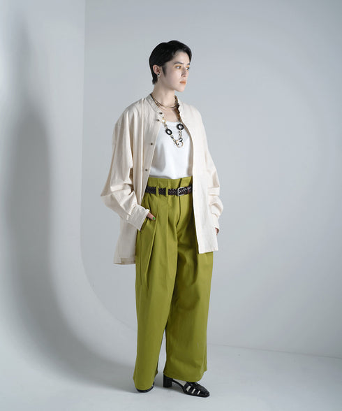 H167 / 着用サイズ: M*グリーン シャツ:217645 インナー:217749