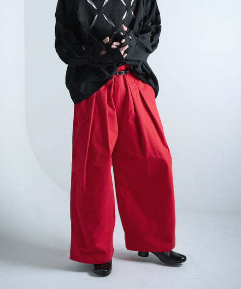 H / 着用サイズ:L レッド 着用トップス:217629 着用インナー:217749