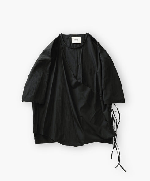 アシンメトリー レイヤード デザイン ドレープ プルオーバー