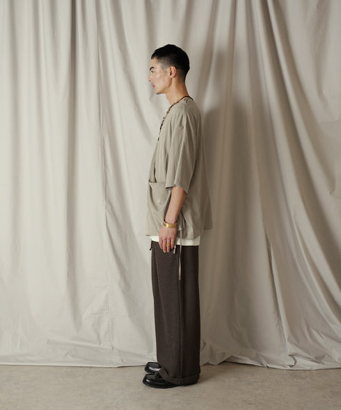 アシンメトリー レイヤード デザイン ドレープ プルオーバー