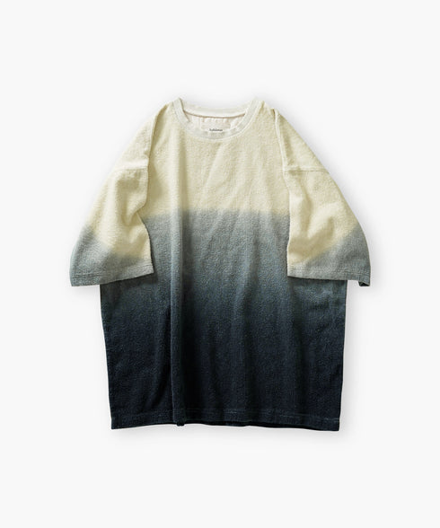 グラデーション ダイ H/S パイル クルーネック Tシャツ/カットソー