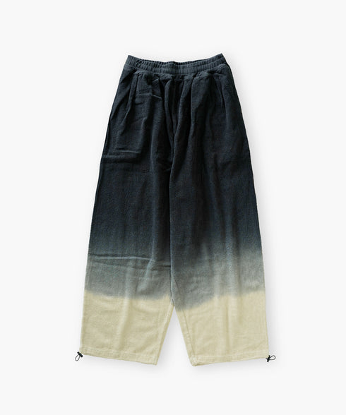 グラデーション ダイ フルレングス パイル イージー テーパードパンツ