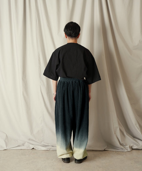 グラデーション ダイ フルレングス パイル イージー テーパードパンツ