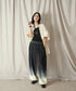 グラデーション ダイ フルレングス パイル イージー テーパードパンツ