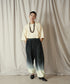 グラデーション ダイ フルレングス パイル イージー テーパードパンツ