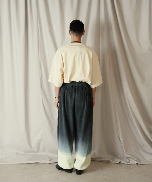 グラデーション ダイ フルレングス パイル イージー テーパードパンツ