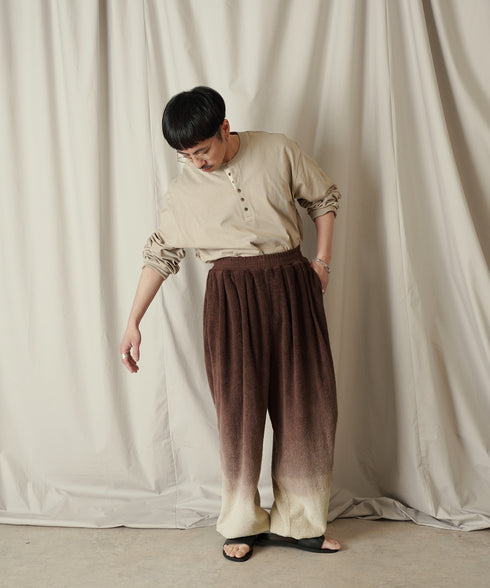 H163 / 着用サイズ:M ブラウン 着用トップス:217648