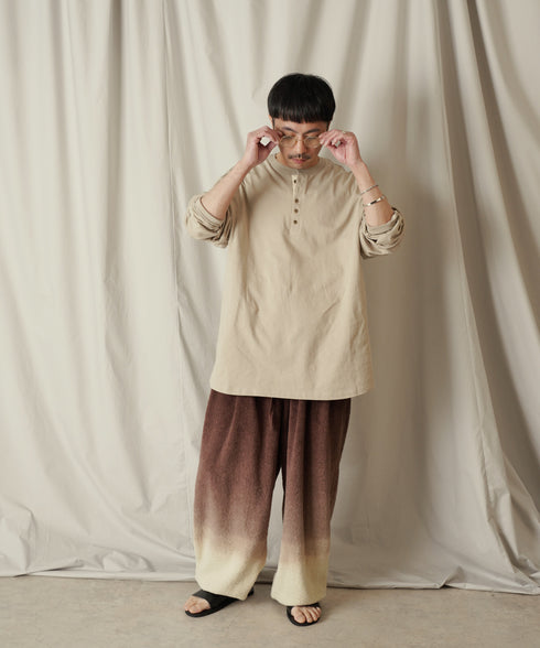 H163 / 着用サイズ:M ブラウン 着用トップス:217648