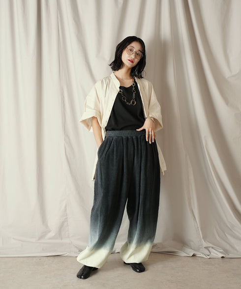 H169 / 着用サイズ:M ネイビー 着用トップス:217646