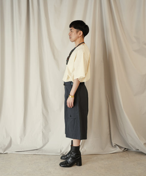 H163 / 着用サイズ: M*チャコール トップス:217646