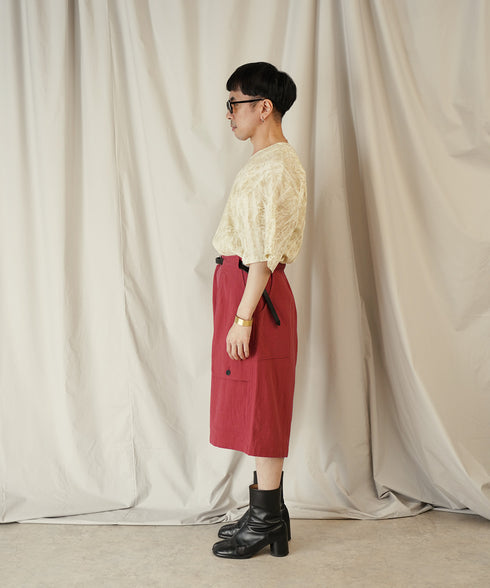 H163 / 着用サイズ: M*レッド トップス:217615