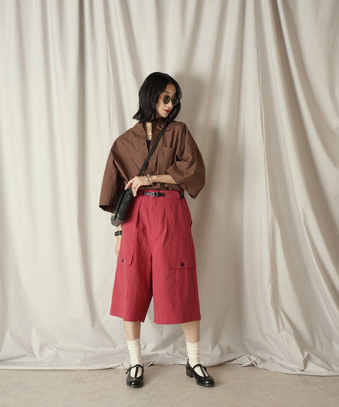 H169 / 着用サイズ: M*レッド トップス:218008