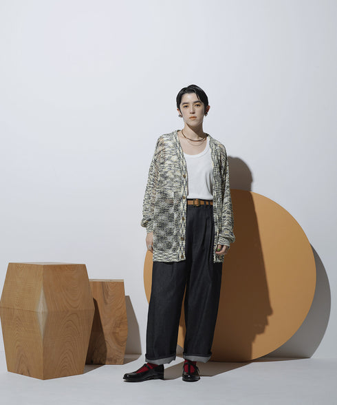 H167 / 着用サイズ: M*アイボリー インナー:217749 ボトムス:217647