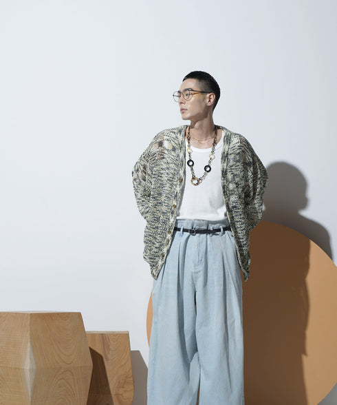 H178 / 着用サイズ: L*アイボリー インナー:217749 ボトムス:213778