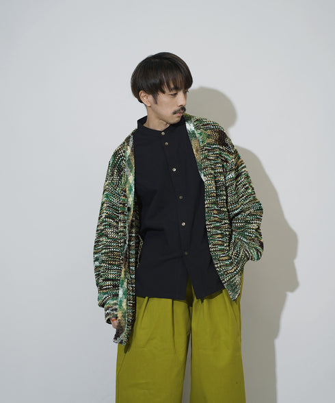 H163 / 着用サイズ: M*グリーン シャツ:217645 ボトムス:217634