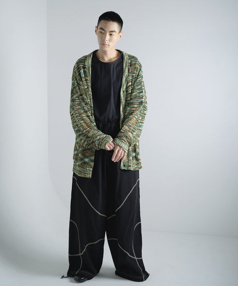 H178 / 着用サイズ: L*グリーン トップス:217646 ボトムス:217618