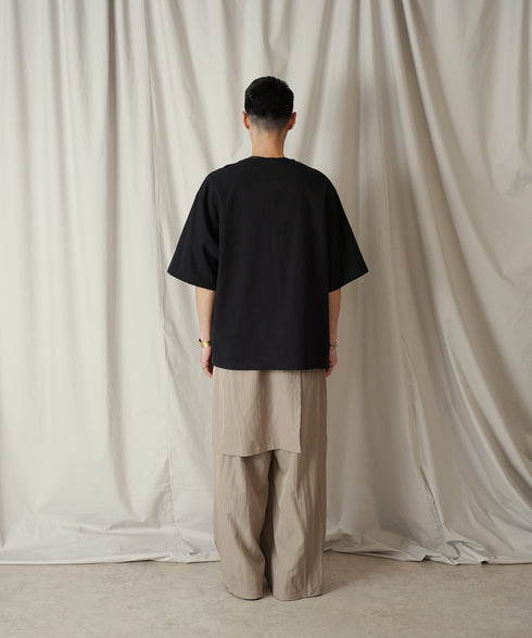 H169 / 着用サイズ: M*ブラック ボトムス:217636