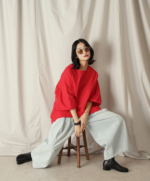 H169 / 着用サイズ: M*レッド ボトムス:213778