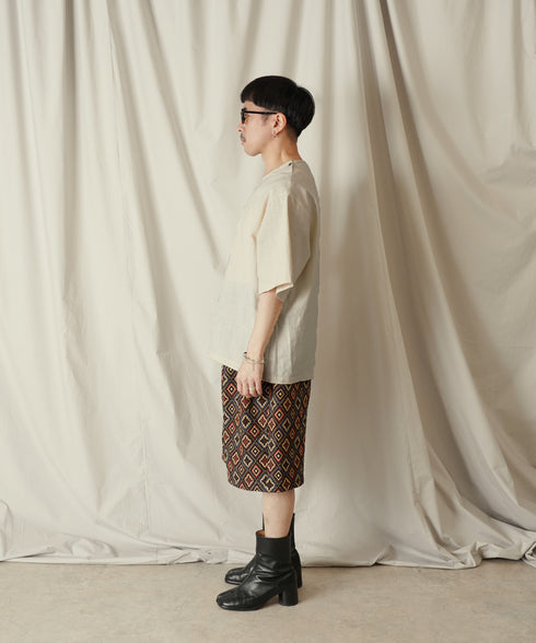 H163 / 着用サイズ: S*オフホワイト ボトムス:217612