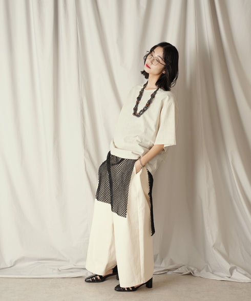 H169 / 着用サイズ: S*オフホワイト インナー:217732 ボトムス:217634