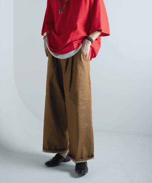 H178 / 着用サイズ: L*ブラウン トップス:217646 インナー:217749