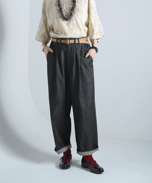 H167 / 着用サイズ: M*インディゴブルー トップス:217615