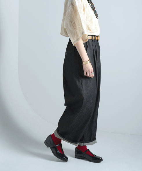 H167 / 着用サイズ: M*インディゴブルー トップス:217615