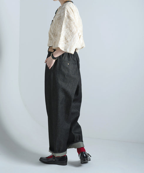 H167 / 着用サイズ: M*インディゴブルー トップス:217615