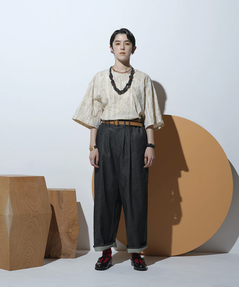 H167 / 着用サイズ: M*インディゴブルー トップス:217615