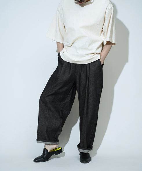 H163 / 着用サイズ: S*インディゴブルー トップス:217646