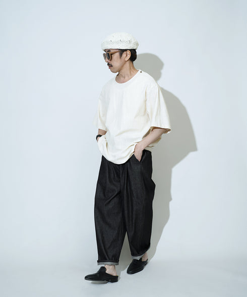 H163 / 着用サイズ: S*インディゴブルー トップス:217646