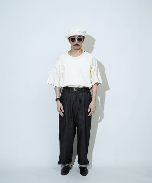 H163 / 着用サイズ: S*インディゴブルー トップス:217646