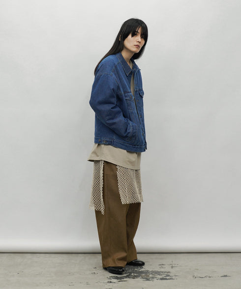 H177 / 着用サイズ:L ブラウン 着用アウター:218710 着用トップス:217648 着用インナー:217732