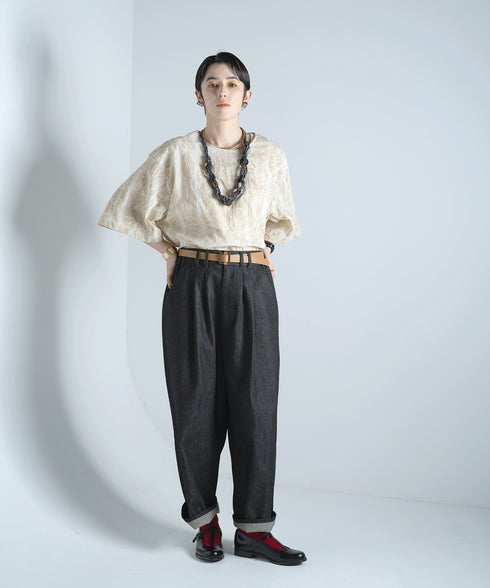 H167 / 着用サイズ:M インディゴブルー 着用トップス:217615