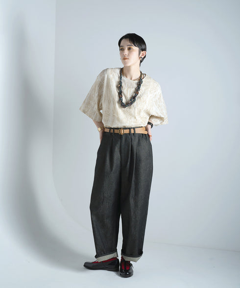 H167 / 着用サイズ:M インディゴブルー 着用トップス:217615