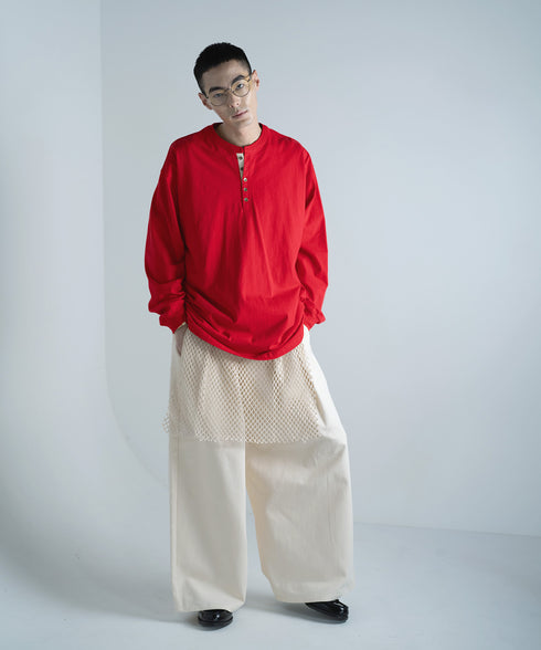 H178 / 着用サイズ: L*レッド インナー:217732 ボトムス:217634