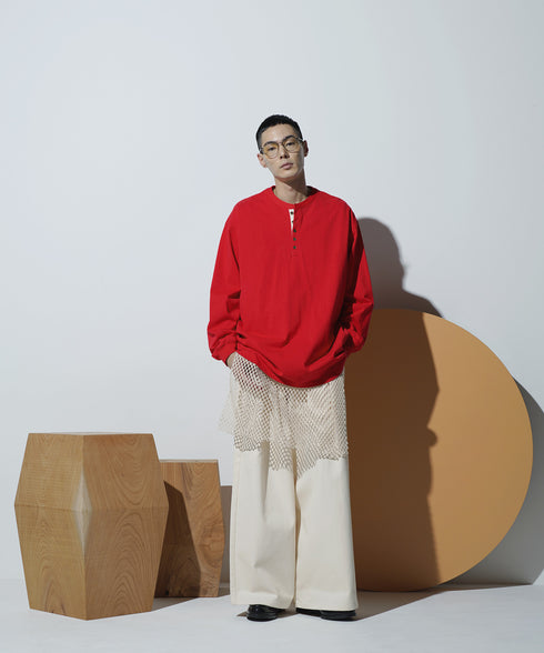 H178 / 着用サイズ: L*レッド インナー:217732 ボトムス:217634