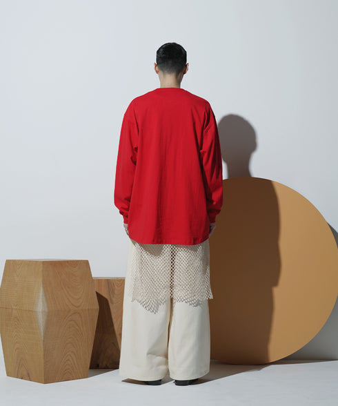 H178 / 着用サイズ: L*レッド インナー:217732 ボトムス:217634