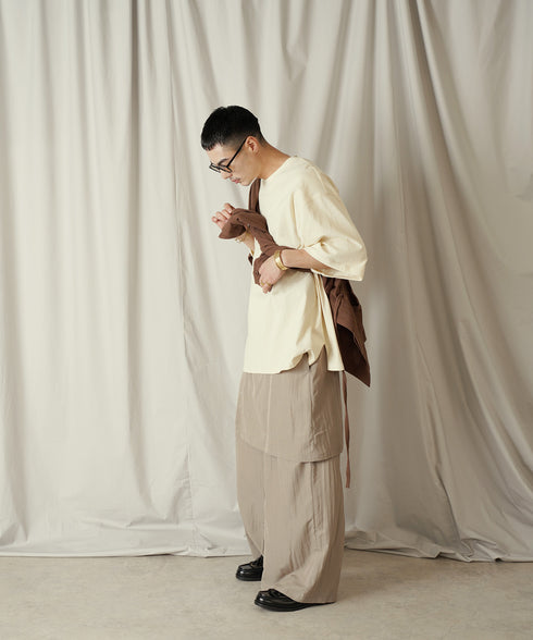 H178 / 着用サイズ: L*クリーム ボトムス:217636