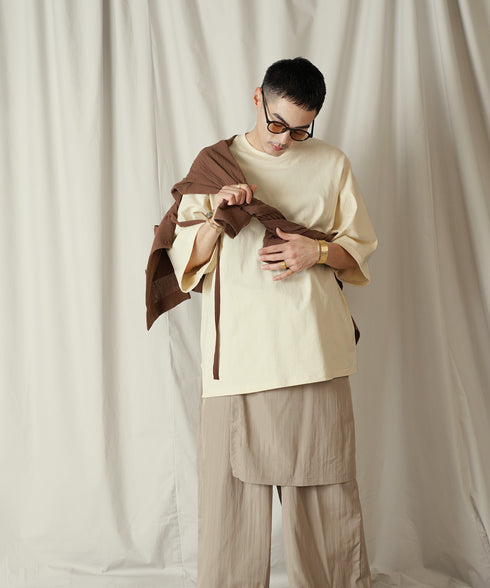 H178 / 着用サイズ: L*クリーム ボトムス:217636