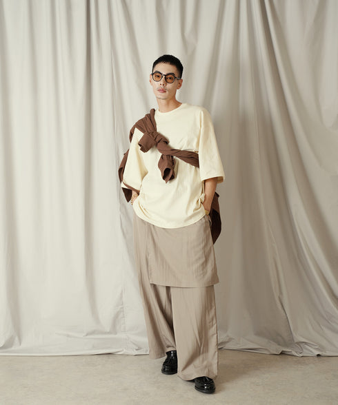 H178 / 着用サイズ: L*クリーム ボトムス:217636