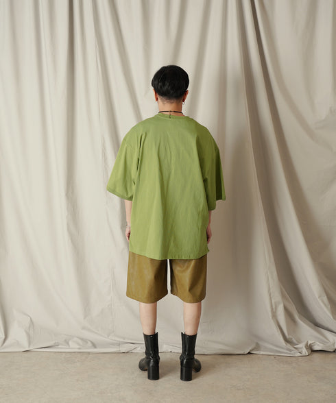 H163 / 着用サイズ: S*ライトオリーブ ボトムス:217612