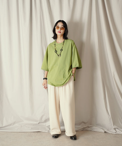 H169 / 着用サイズ: M*ライトオリーブ ボトムス:218011