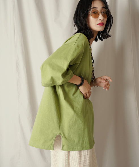 H169 / 着用サイズ: M*ライトオリーブ ボトムス:218011