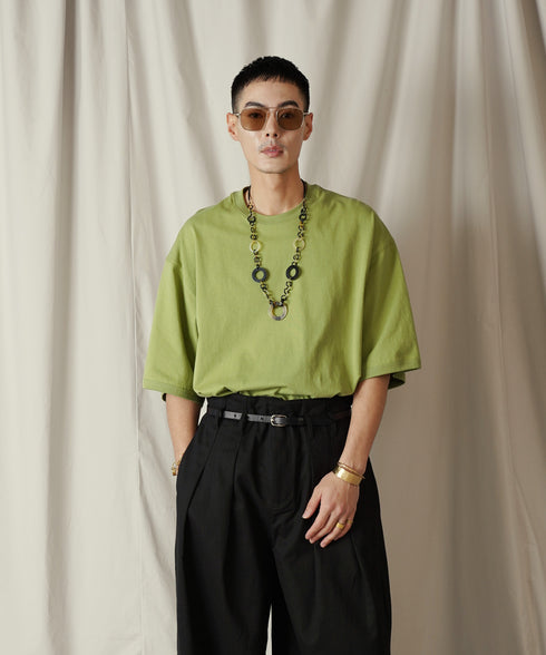 H178 / 着用サイズ: L*ライトオリーブ ボトムス:217634