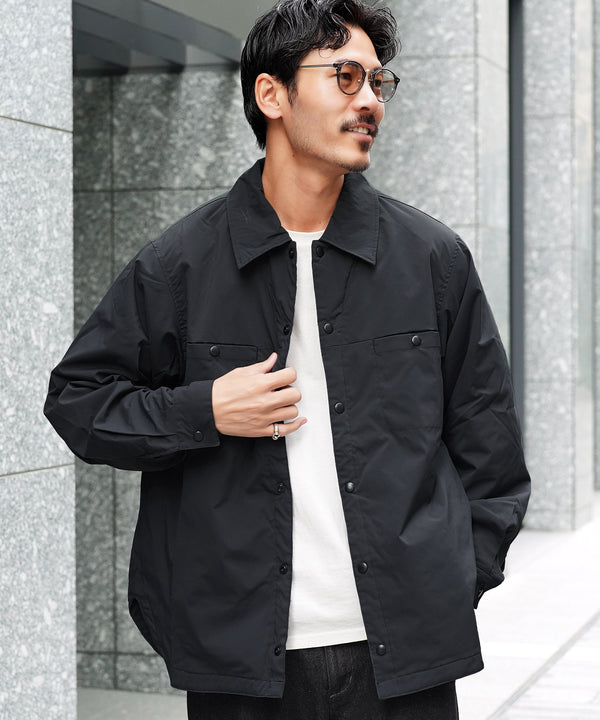 ストレッチCNブロード中綿シャツ