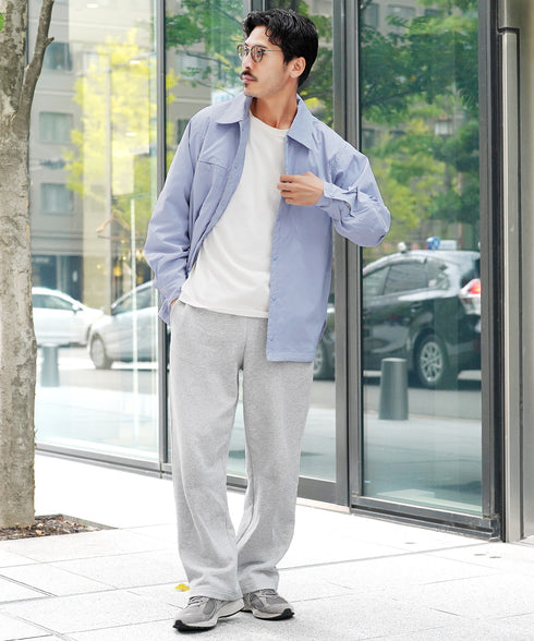 ストレッチCNブロード中綿シャツ